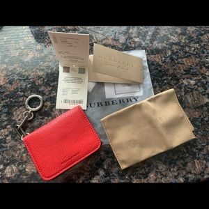 Burberry Camberwell Leather ID Card Case keychain